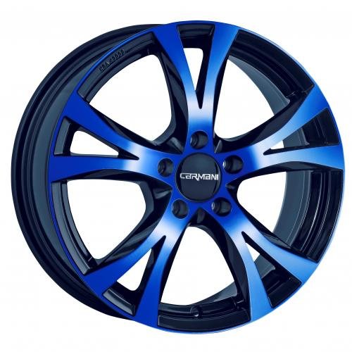 CARMANI 09 Compete blue polish 7,5x17 ET35 5.00x120 Hub Bore 72.60 mm - Alu felgen von Carmani