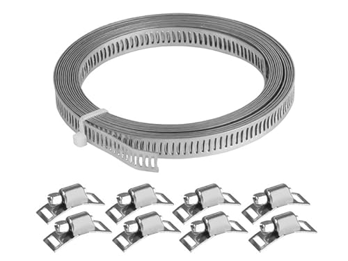 Carmotion Set zur Herstellung von Kabelbindern: 8mm x 3m Band + 8 Schneckenklemmen von Carmotion