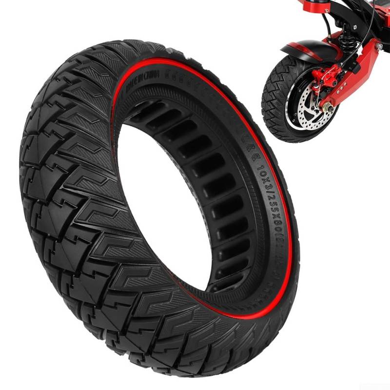 10 Zoll 80/65-6 Solid Tires 10x3.0 255x80 Ersatzräder für Zero 10x KUGOO M4 Elektroroller (Reifen) von Carpango