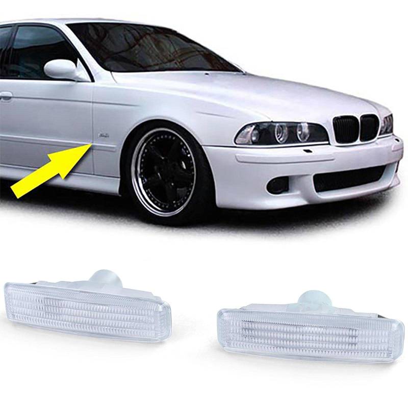 Seitenblinker weiß Paar passend für BMW 5er E39 Limousine Touring 95-03 von Carparts-Online