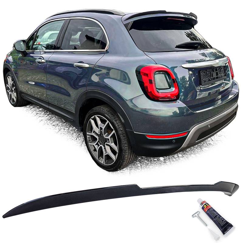 Sport Dachspoiler Heckspoiler OBEN Schwarz Glanz für Fiat 500X ab 2014- von Carparts-Online GmbH