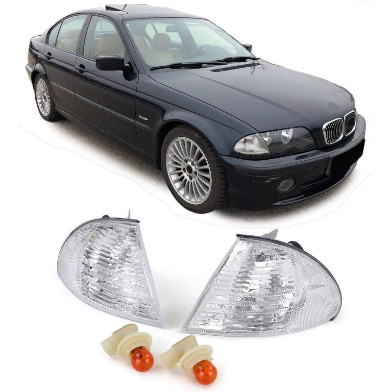 Weiße Blinker Paar Rechts Links passend für BMW 3er E46 Limousine Touring 98-01 von Carparts-Online