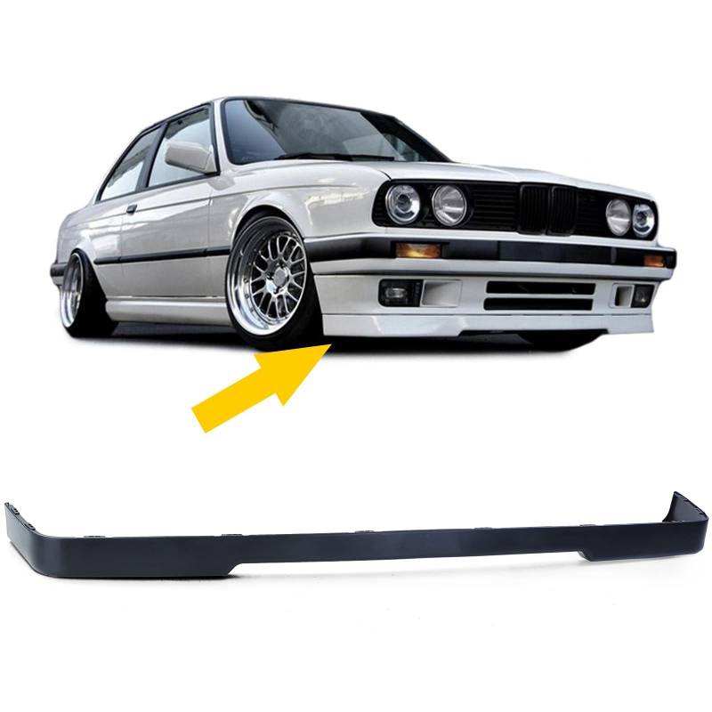 Front Spoiler Lippe Unterbauspoiler passend für Stoßstange für BMW 3er E30 87-94 von Carparts-Online