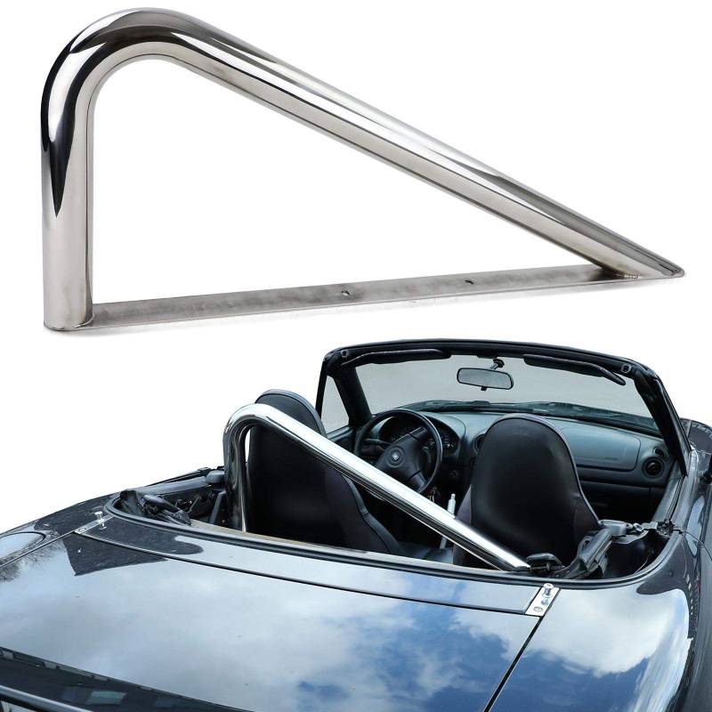 Überrollbügel Roadsterbügel Edelstahl poliert für Mazda MX5 Miata NA NB 89-05 von Carparts-Online