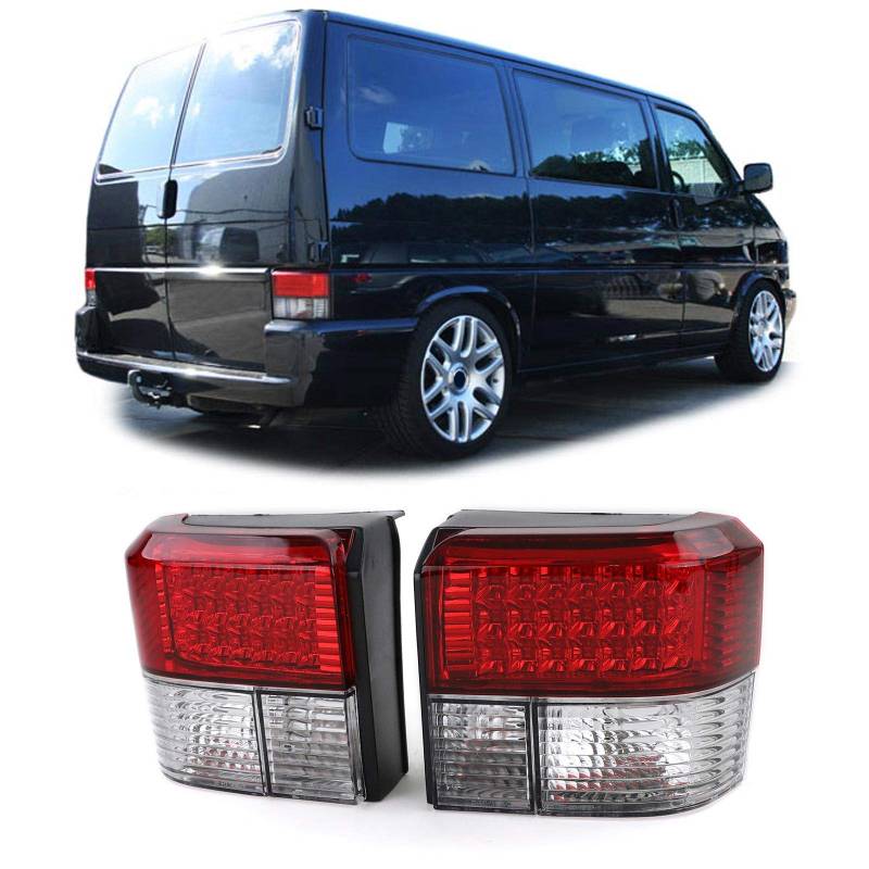 LED Rückleuchten Rot Klar für VW Bus Transporter T4 90-03 von Carparts-Online