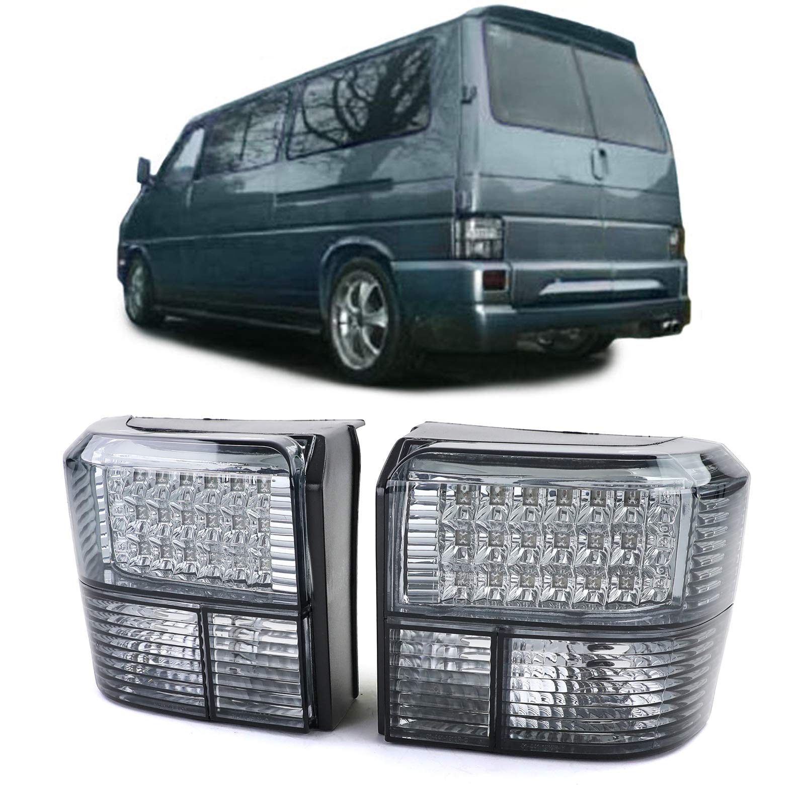 Carparts-Online LED Rückleuchten smoke schwarz für VW Bus Transporter T4 90-03 von Carparts-Online