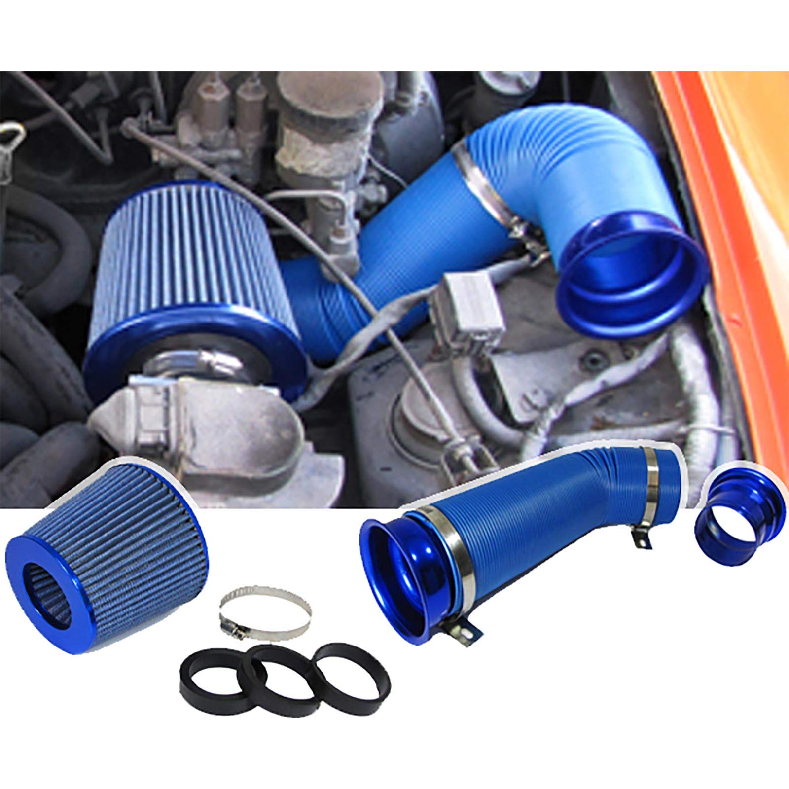 Cold Air Performance Kit mit Sport Luftfilter Set blau von Carparts-Online