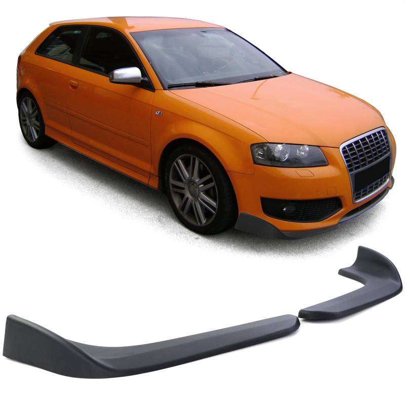 Front Spoiler Flaps Cup Wings flach universal Schwarz Performance 7 von Carparts-Online