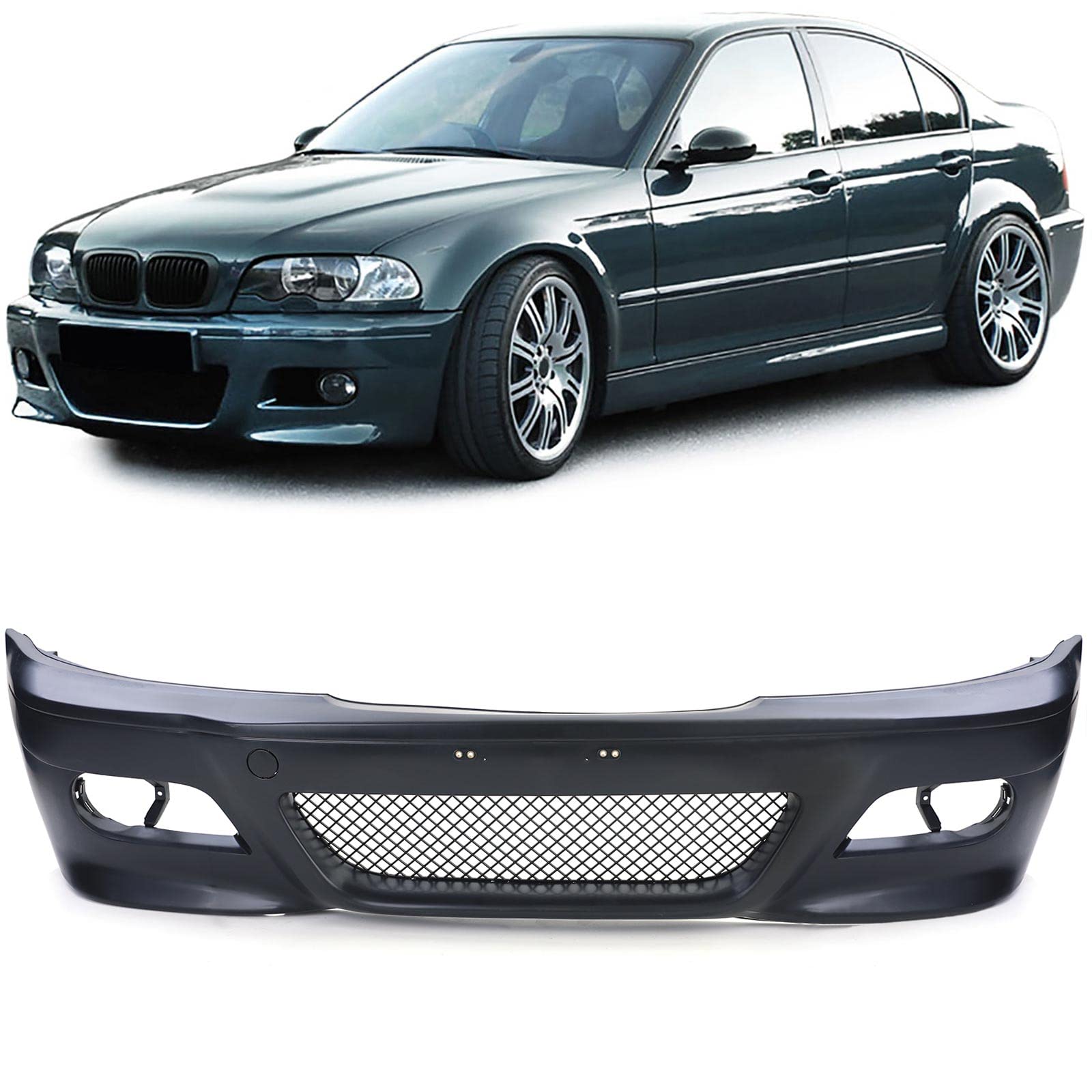 Front Stoßstange Sport mit ABE passt für 3er BMW E46 Limousine Touring 98-05 von Carparts-Online