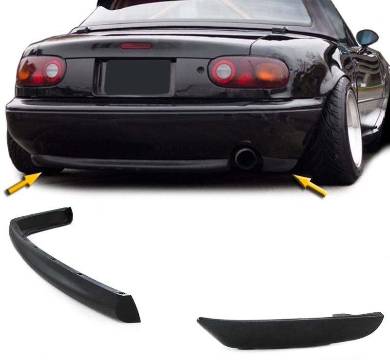 R Style Heck Spoiler Lippe Diffusor unten für Stoßstange für Mazda MX5 NA 89-98 von Carparts-Online