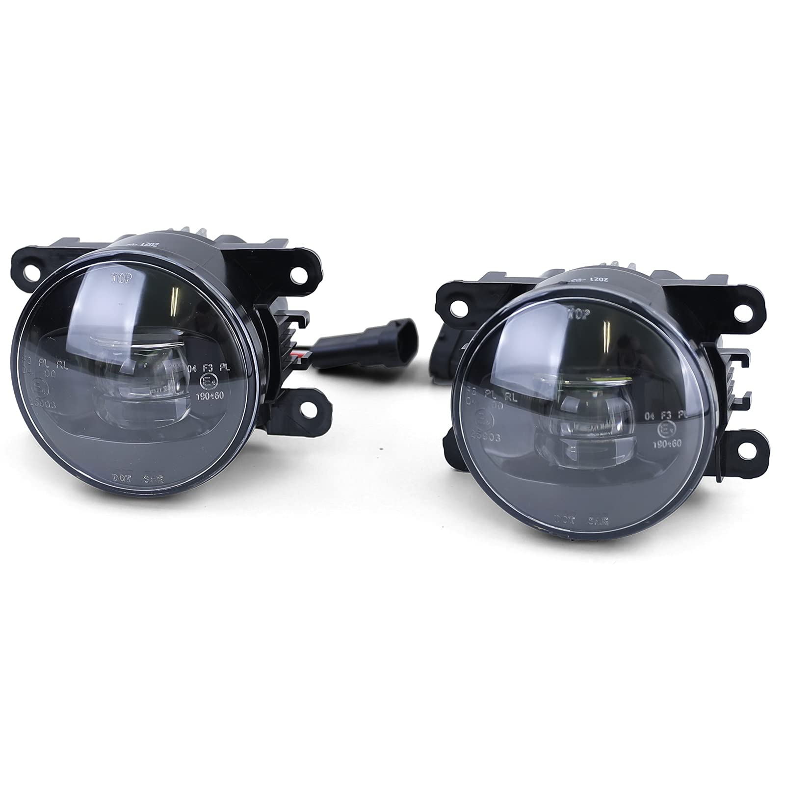 LED Nebelscheinwerfer Schwarz für Renault Twingo Megane Scenic Kangoo von Carparts-Online