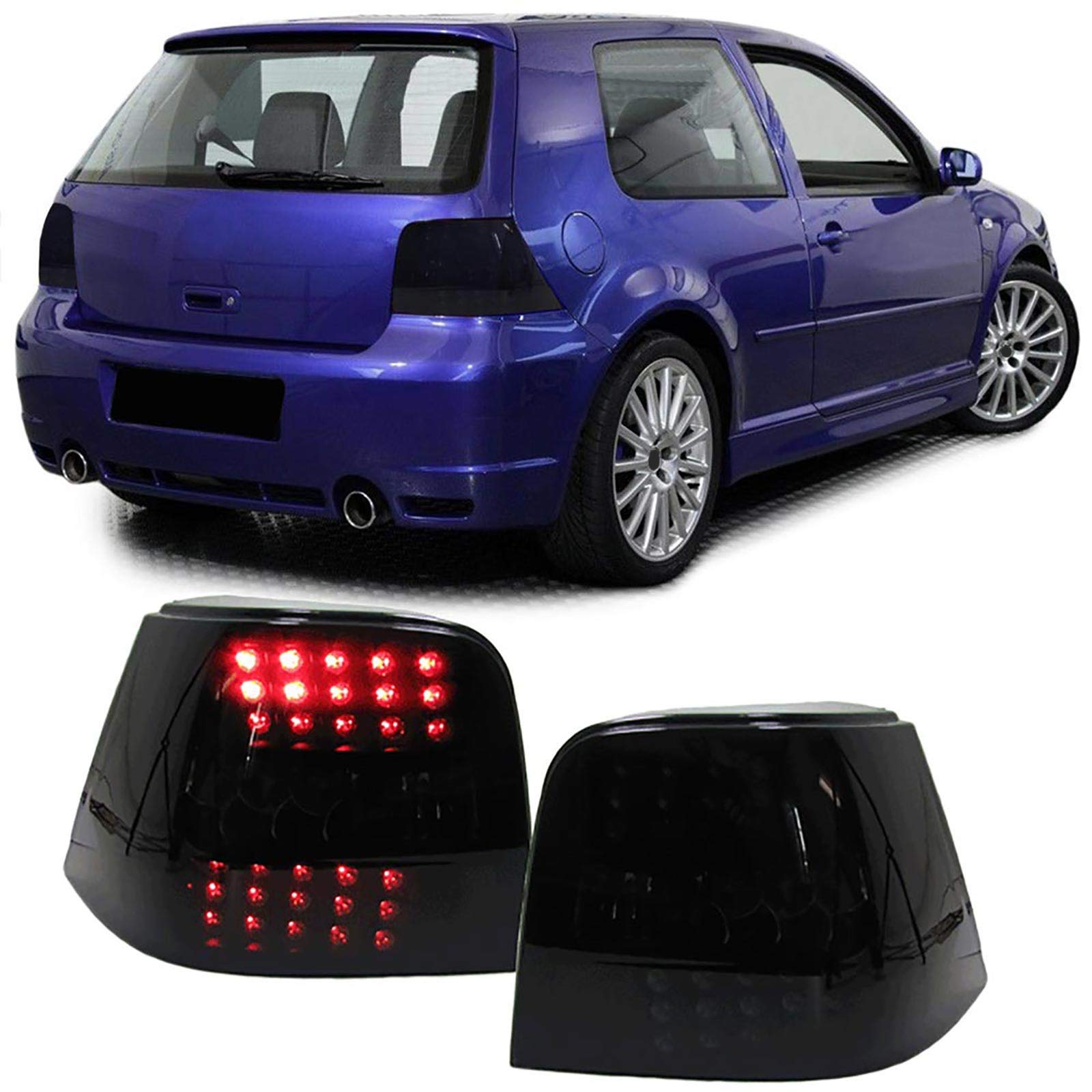 Carparts-Online LED Rückleuchten schwarz für VW Golf 4 97-03 von Carparts-Online