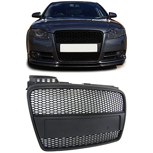 Waben Kühlergrill Schwarz für Audi A4 B7 04-07 + Cabrio von Carparts-Online