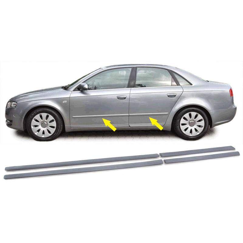 Stoßleisten Zierleisten Türleisten Set für Audi A4 B6 B7 8E 2000-2008 von Carparts-Online