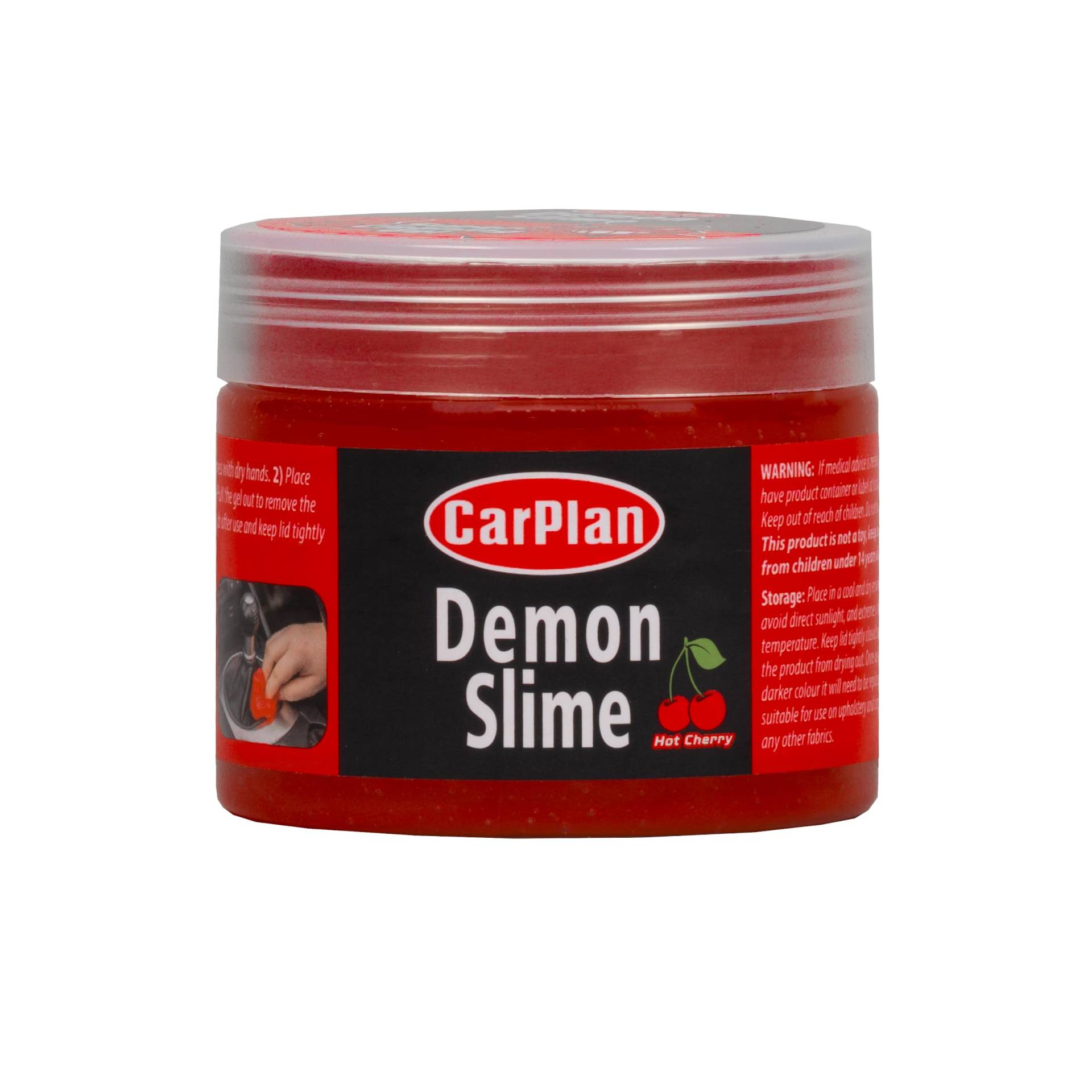 CarPlan Demon Slime Super Clean Hot Cherry Auto-Reinigungsgel, 160 g (1er Pack) von Carplan