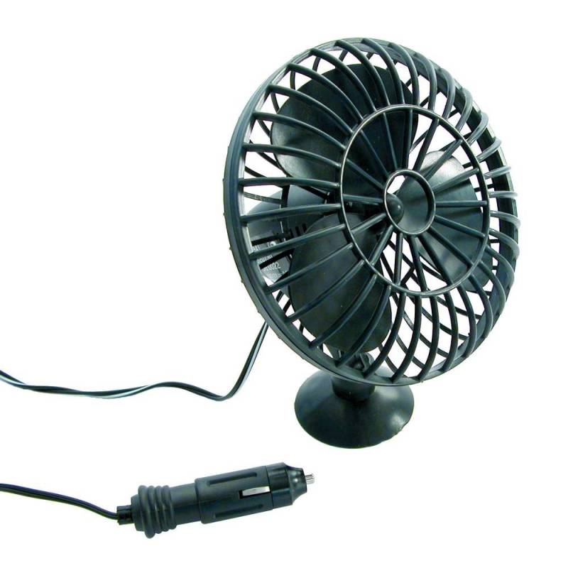 Carpoint 0510019 Ventilator mit Saugnapf 12V, Schwarz von Carpoint