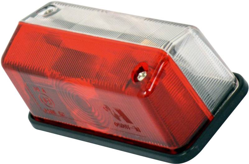 Carpoint 12V Begrenzungsleuchte Rot/Weiß 37x93mm - 0414028 von Carpoint