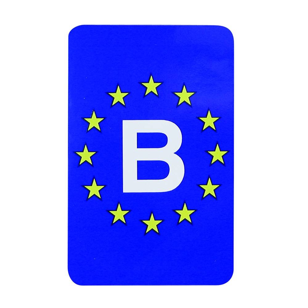 Carpoint Europa Aufkleber 'Belgien' rechteckig, Blue von Carpoint