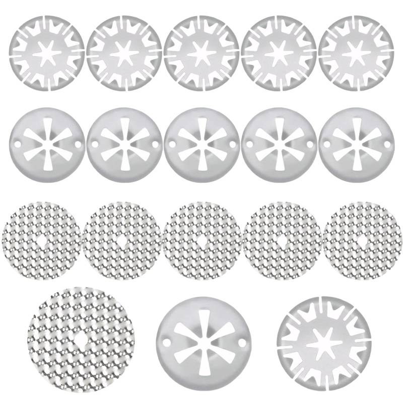 6 Sets Hitzeschutzblech Reparatursatz Klemmscheiben Hitzeschutzplatte 30 mm Klemmscheiben-Wärmeschutzplatten 52 mm Reparaturplatten Kompatibel mit VW N90335004 6715468 von Carreneu