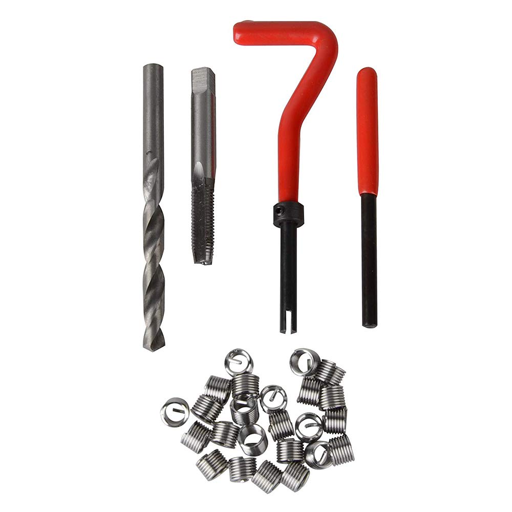 Carrfan Metrische Gewinde Repair Insert Kit M5 M6 M8 M10 M12 M14 Helicoil Car Pro Spule Werkzeug M5 * 0,8 30 Stücke von Carrfan