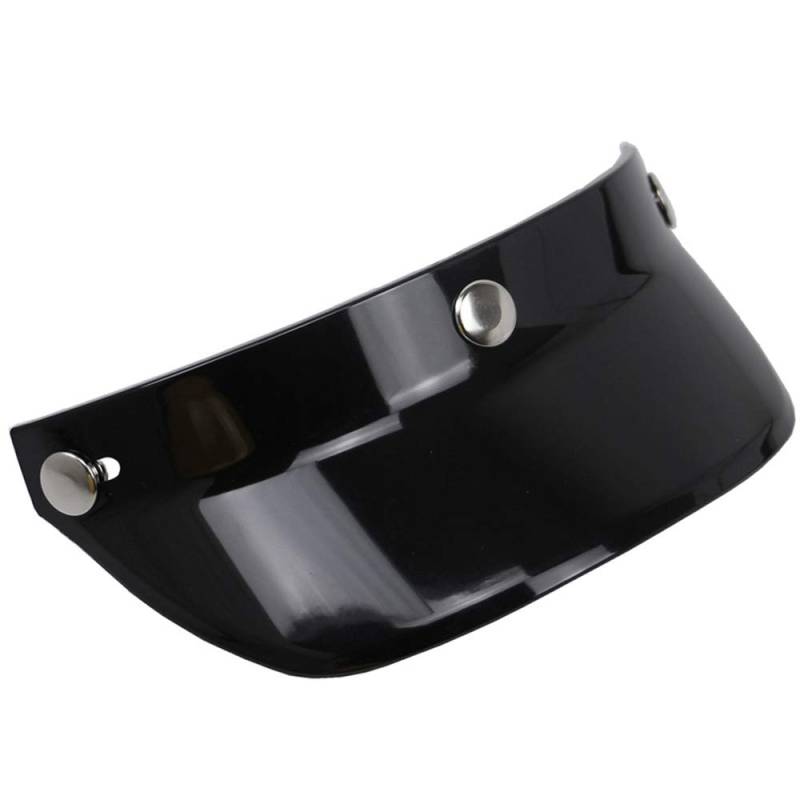 Carrfan Universal 3 Snap-Button Visier Flip Up Windschutz für Open Face Motorradhelm von Carrfan