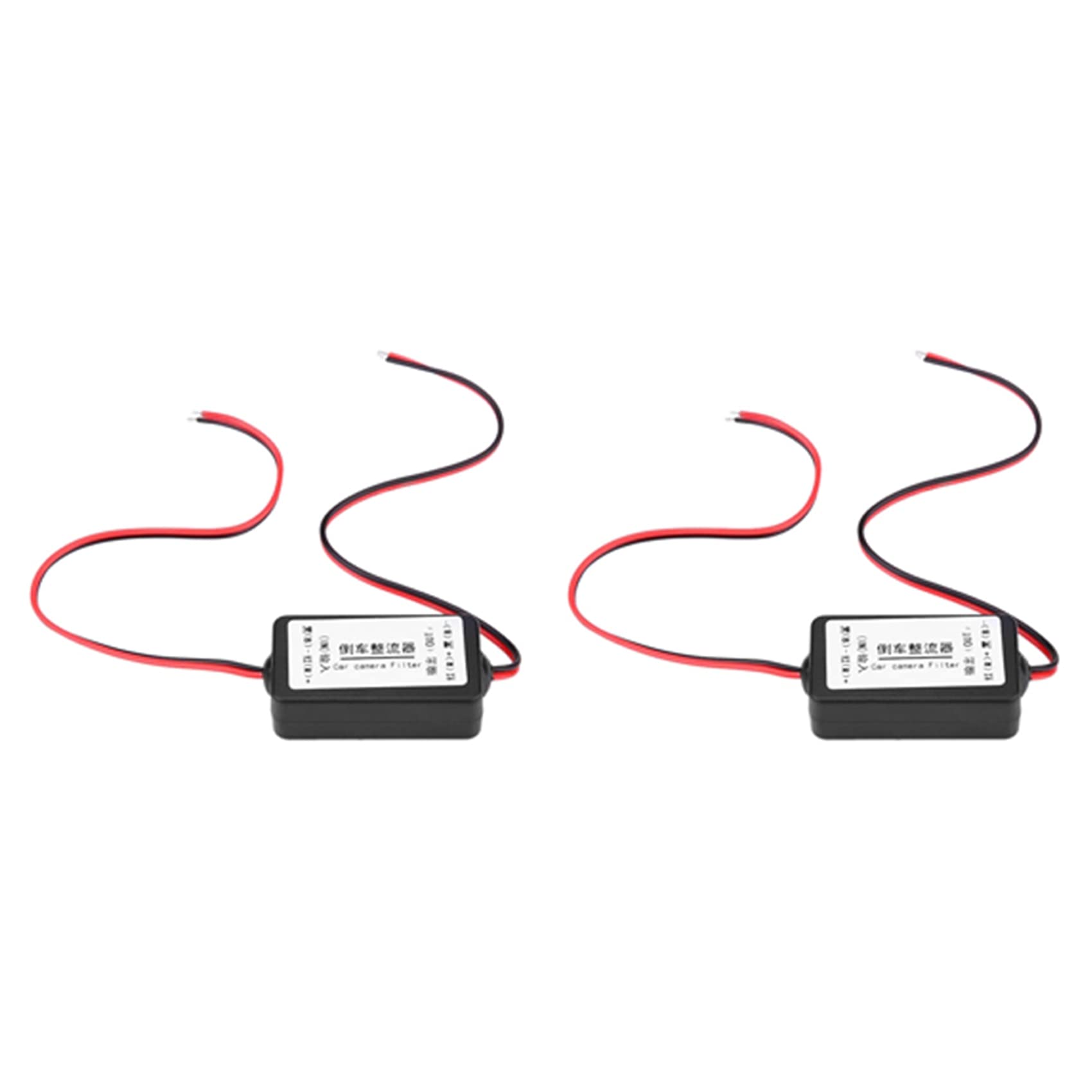 Carruuba 2X 12V Auto Rückfahr Kamera Gleichrichterrelais Kondensator Filter Anschluss Für Rückfahrobjektiv Anti-Interferenz Vorschaltgerät von Carruuba