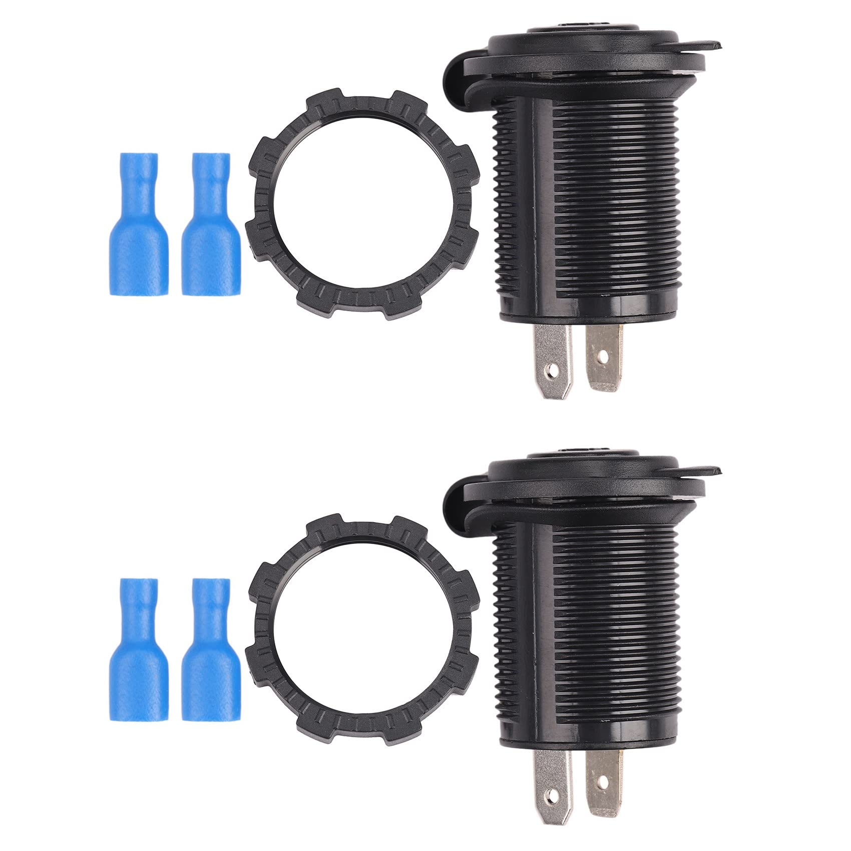 Carruuba 2X wasserdichte 12V Zigarettenanzünder USB Ladegerät Netzteil Steckdose SM von Carruuba