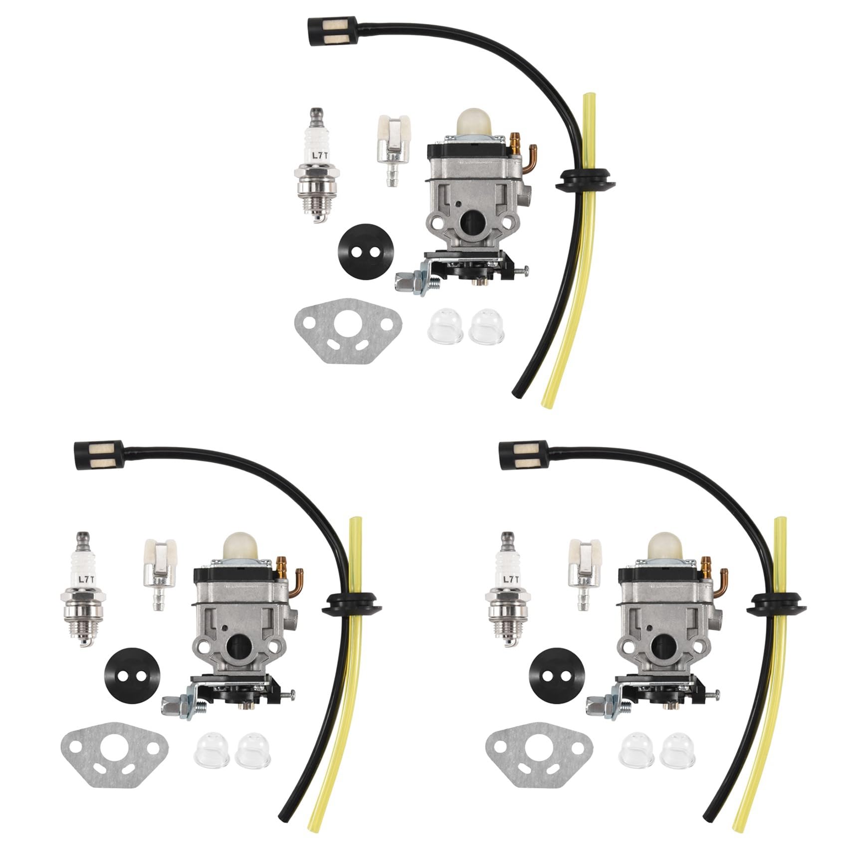 Carruuba 3X Vergaser für TH23 TH26 TH34 23CC 25CC 26CC 33CC 35CC Zünd Kerzen Satz Ersetzen von Carruuba