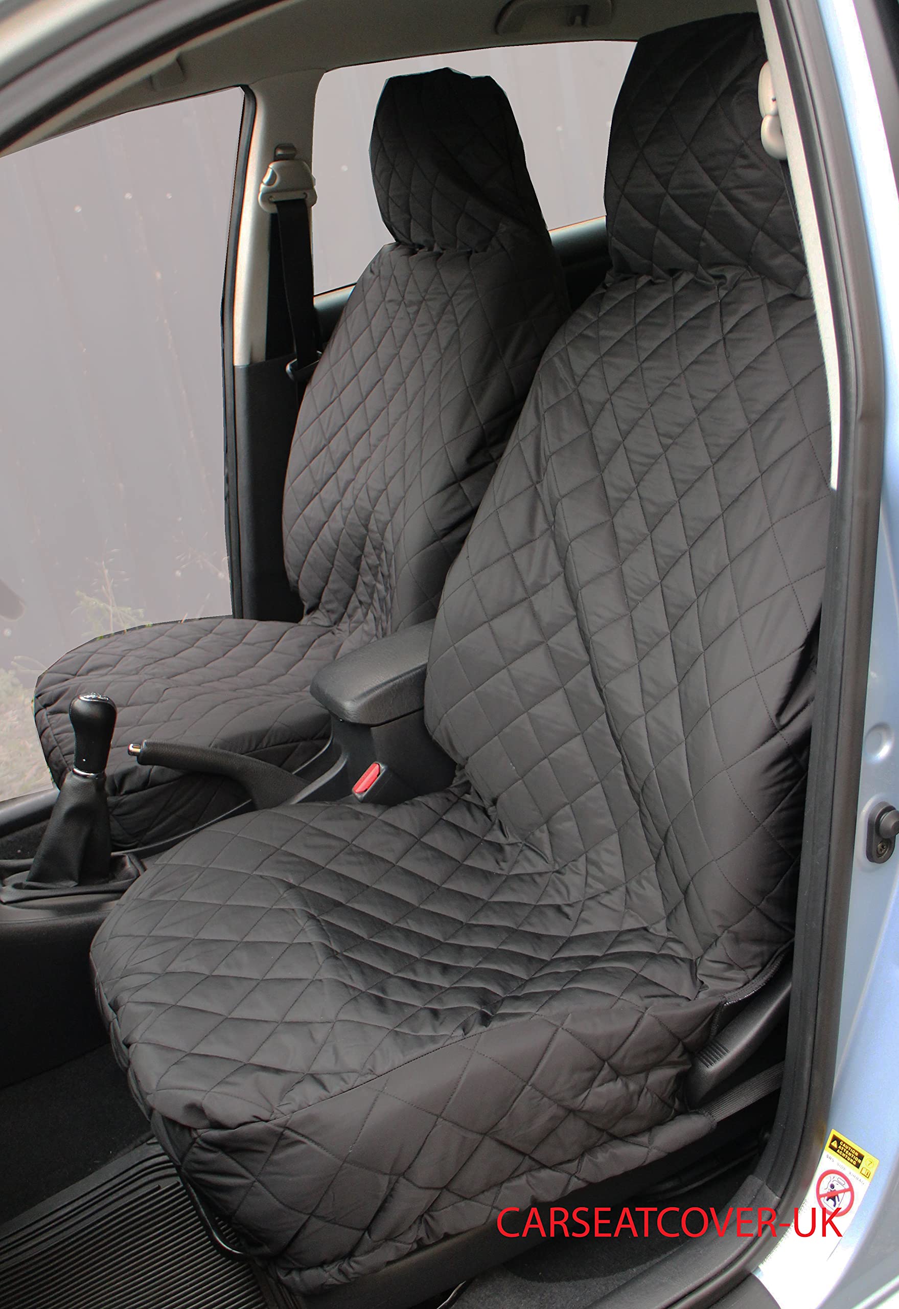 Carseatcover-UK Autositzbezüge, gesteppt, universelle Passform, 1 Paar von Carseatcover-UK