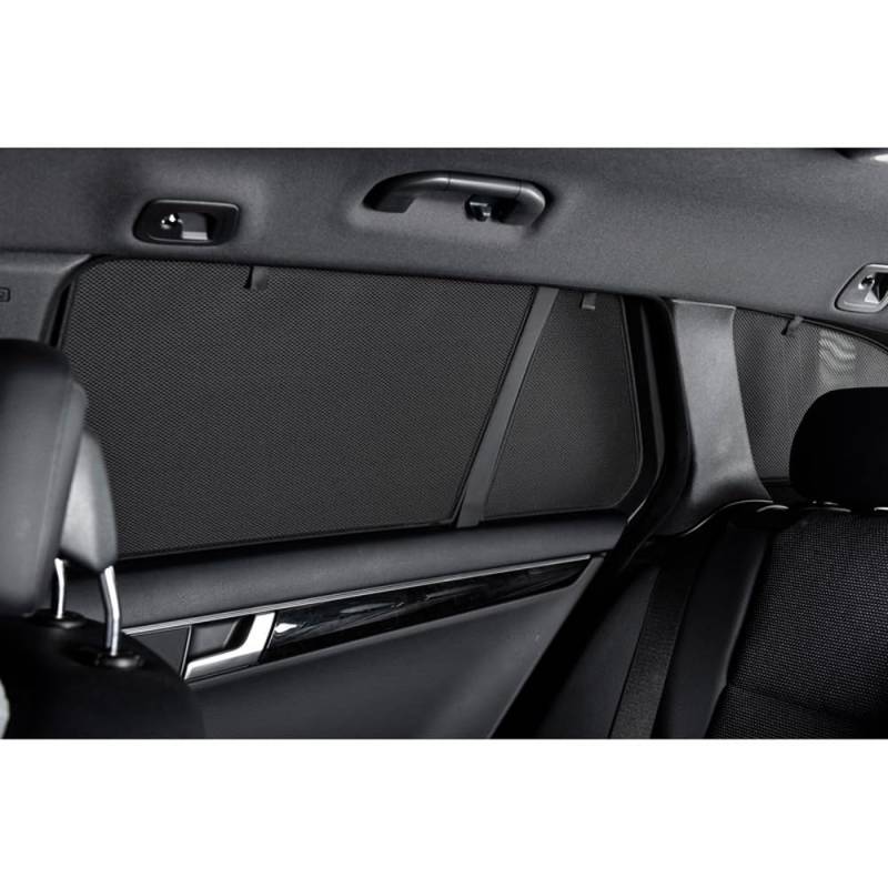 CAR SHADES Satz kompatibel mit Citroen Berlingo XL/Peugeot Rifter/Opel Combo Life/Toyota Proace City 2018- (nur mit zu öfnnen Heckscheibe) (6-teilig), Schwarz von CAR SHADES