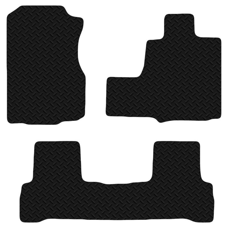 Carsio CUT-3140 Automatten aus Gummi, 3 mm, für Honda CRV 2006–2012 Automatik, Schwarz von Carsio