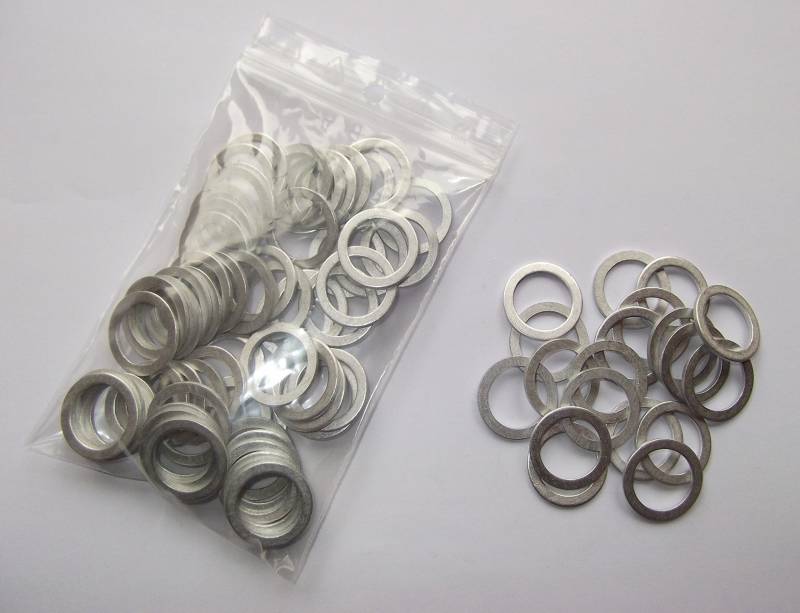 100 Stück Aluminiumringe/Dichtringe/Aluringe/Alu Ring 18x24x1,5 mm DIN 7603 von Cartec