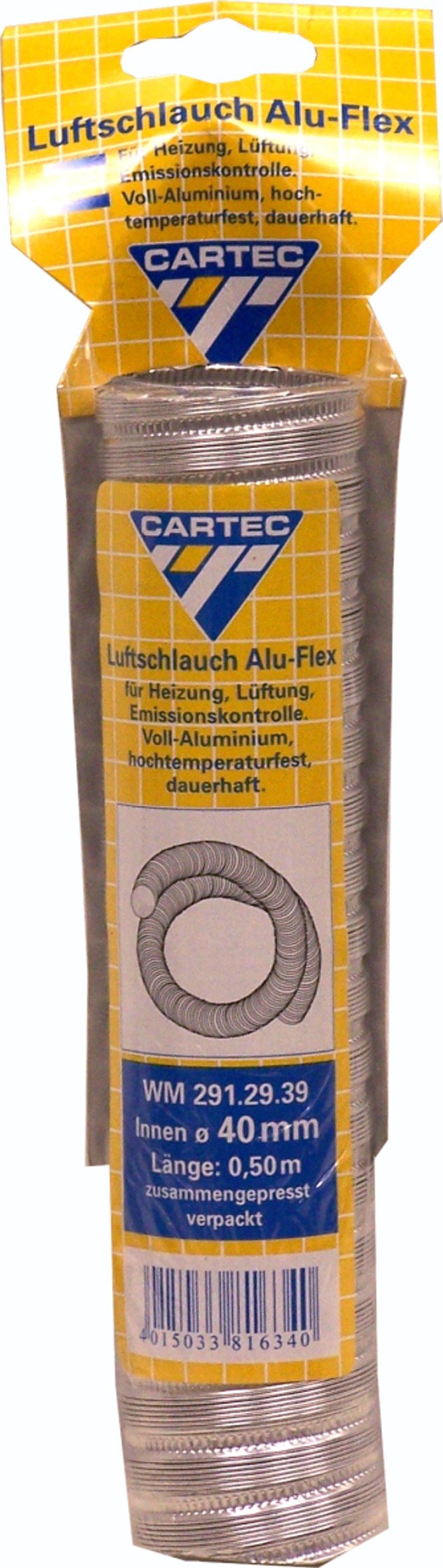 Cartec 2912939 Luftschlauch, Alu-Flex, 40 mm von Cartec