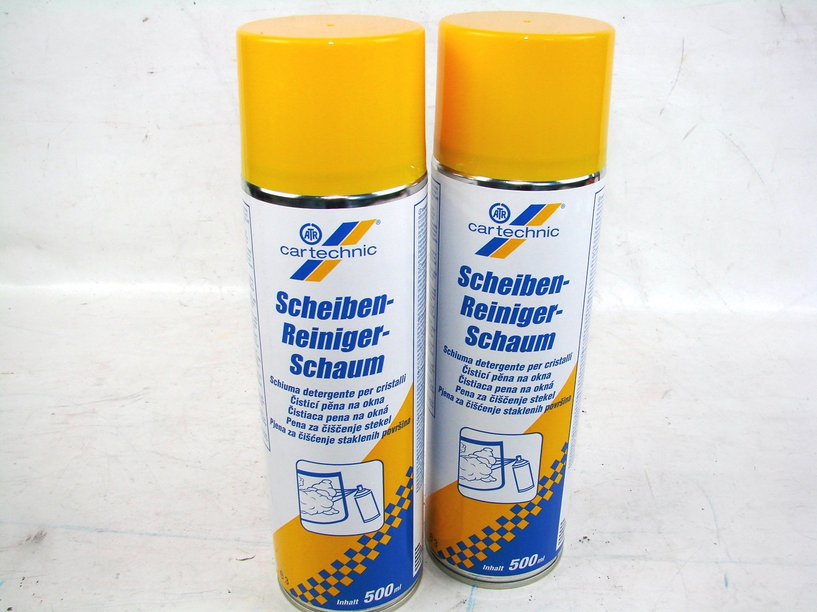 2 x 500ml Cartechnic Scheibenreiniger Schaum 500ml Dose Scheiben Reiniger von CARTECHNIC