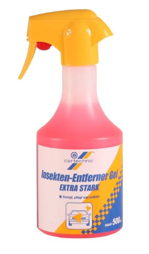 CARTECHNIC EXTRA STARKER Insektenreiniger Insekten Reiniger Insektenentferner Scheibenreiniger GEL 500 ml von Cartechnic