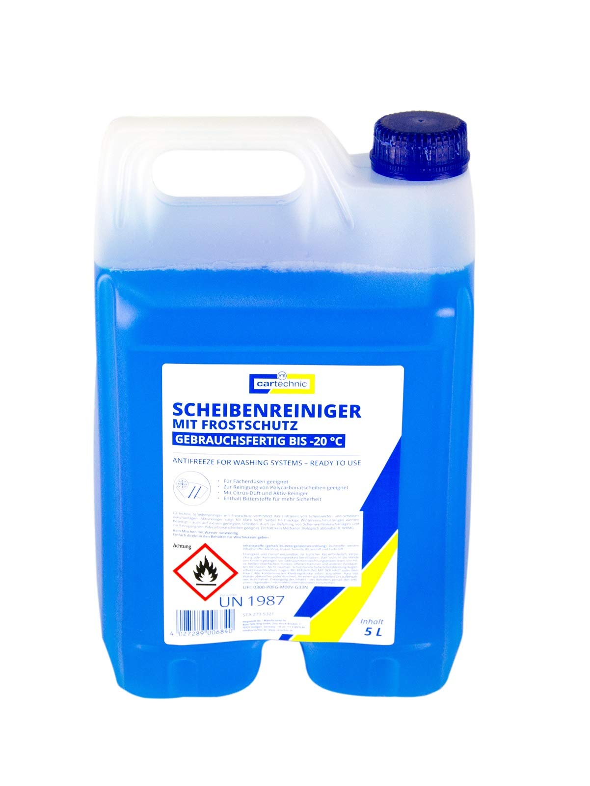 CarTechnic Scheibenreiniger-Zusatz mit Frostschutz gebrauchsfertig 5L von Cartechnic