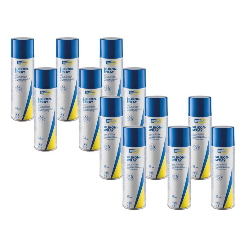 CARTECHNIC 12x Silikonspray Gleitmittel Trennmittel Pflegemittel Schutzmittel 300 ml von CARTECHNIC