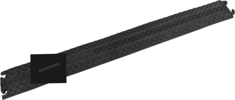 cartrend 10435 Kabelbrücke Schlauchbrücke Überfahrschutz Kabelschutz Kabelkanal Brücke Kabel mit Stecksystem, erweiterbar, Schwarz, 100 cm (1 Packung) von cartrend