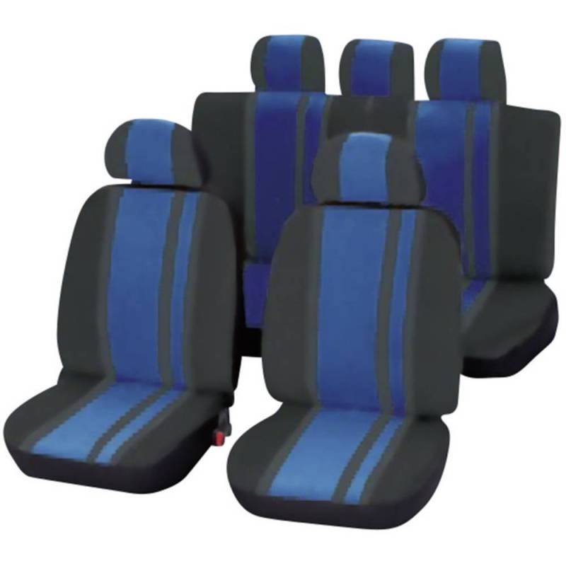 Cartrend 84959 Sitzbezugset Newline, 14-teilig, Blau/Schwarz von cartrend