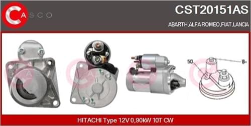 CASCO CST20151AS Motor Starter Anlasser 12V 0.9kW Zähnezahl: 10 im Uhrzeigersinn von Casco