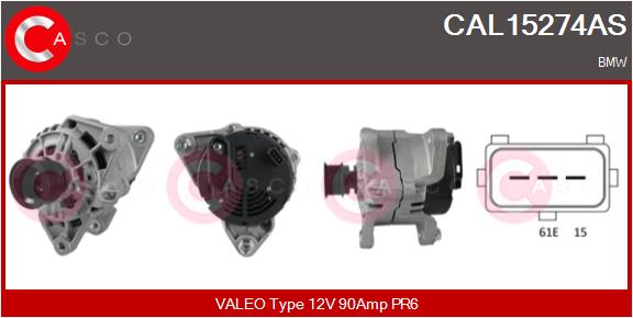 Generator Casco CAL15274AS von Casco