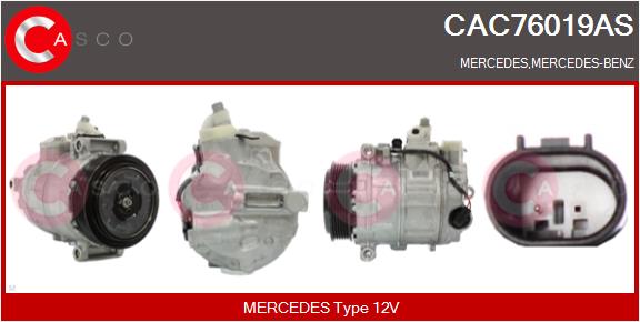 Kompressor, Klimaanlage Casco CAC76019AS von Casco