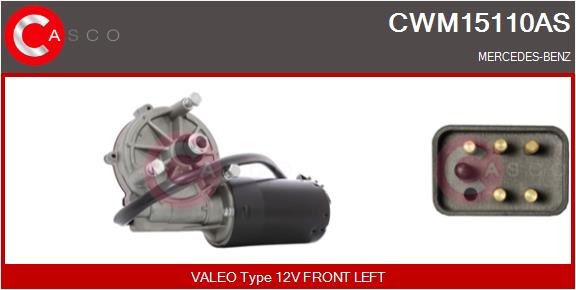 Wischermotor vorne Casco CWM15110AS von Casco