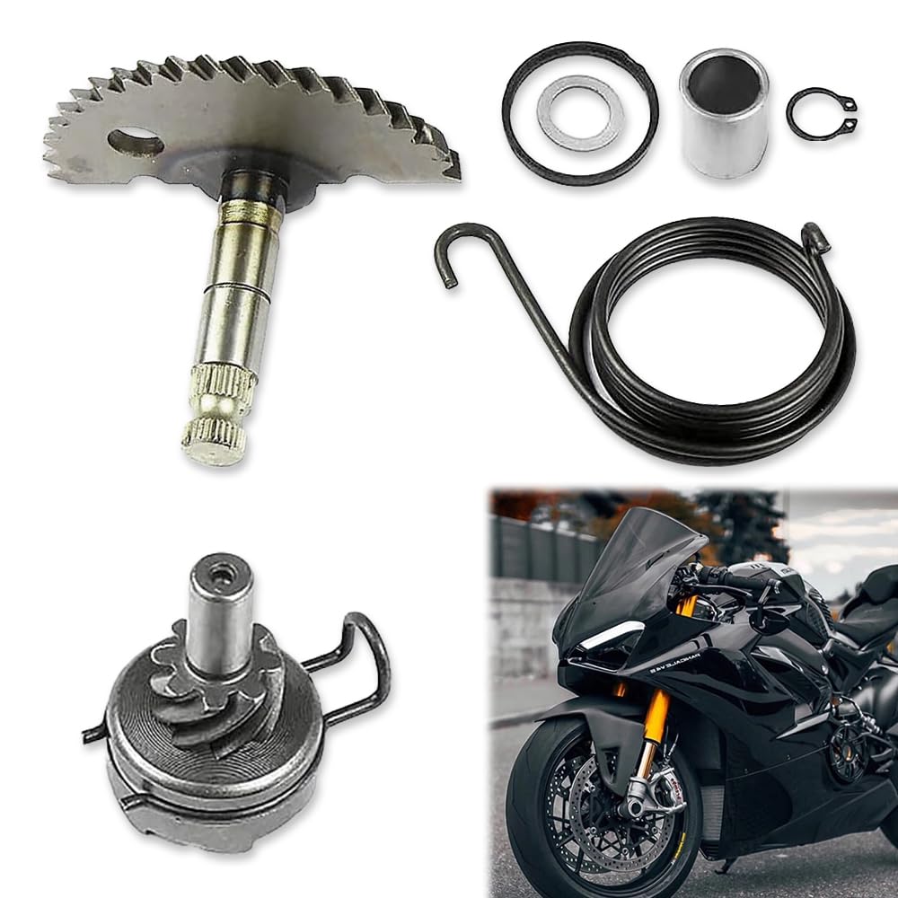 Casenly 6 Stück Kickstarter Ritzel, Moped Kick Kickstarterritzel, Aluminium Kickstarterwelle Reparatursatz Set, Mitnehmer Feder Reparatur Revisionsset für GY6 50cc 60cc 80cc 90cc 139QMB Motors Scooter von Casenly