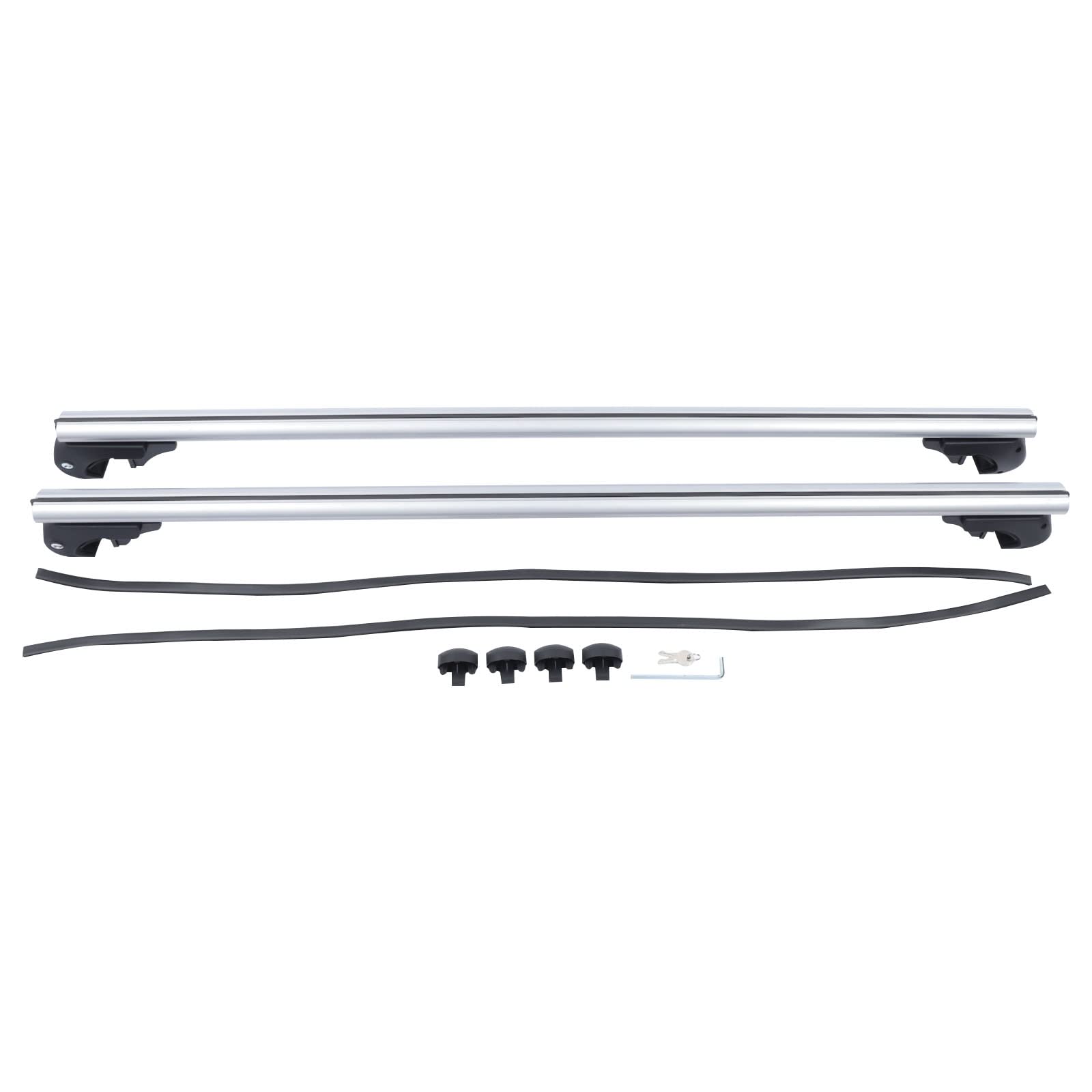 2PCS Silber Aluminium Dachträger, Passend für VW Touran Kombi 03-14 Abschließbar, Dachgepäckträger Auto Barrenlänge 105 cm, Tragkraft 100 kg von Caskunbsy