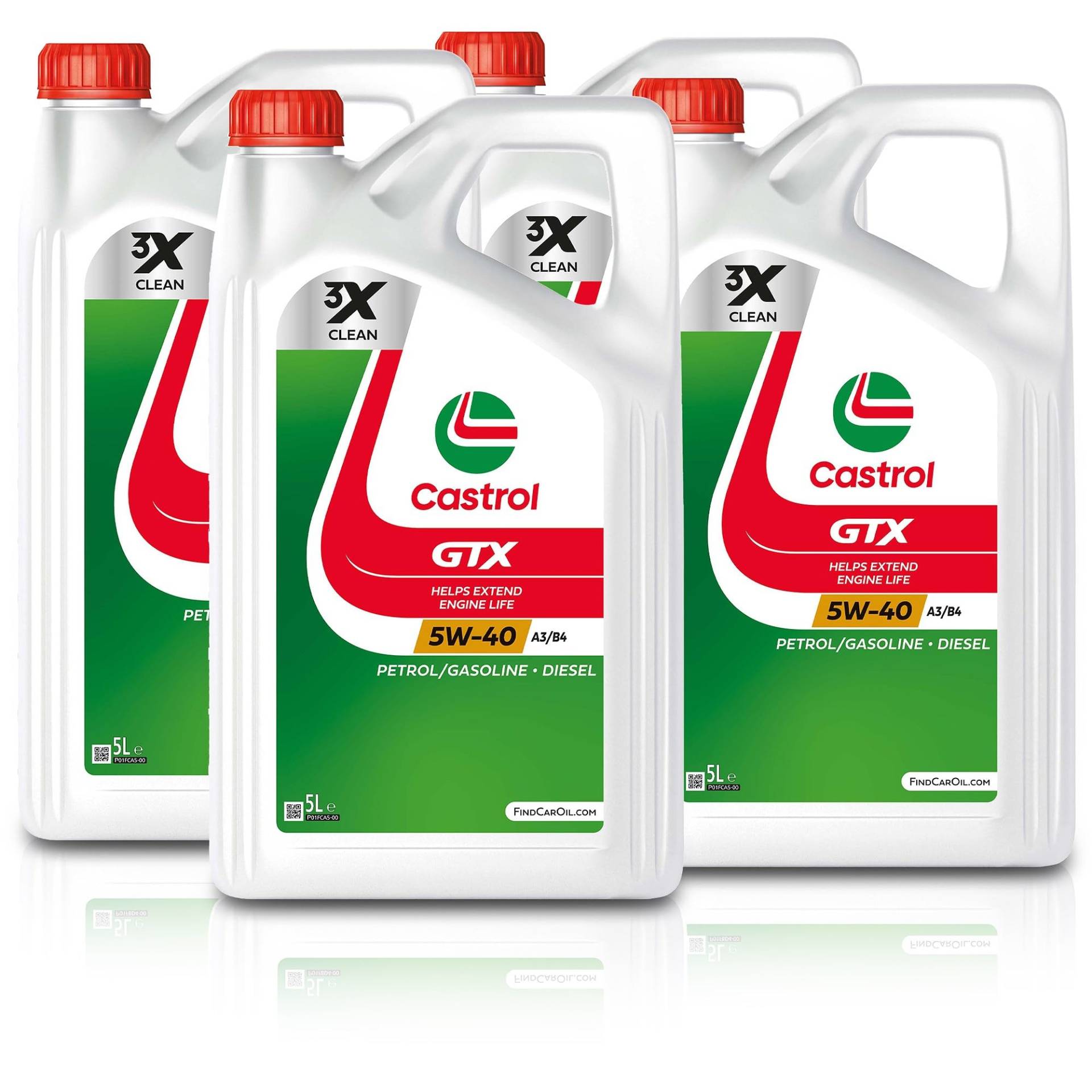 CASTROL 20 L GTX 5W-40 A3/B4 von Castrol Bundle