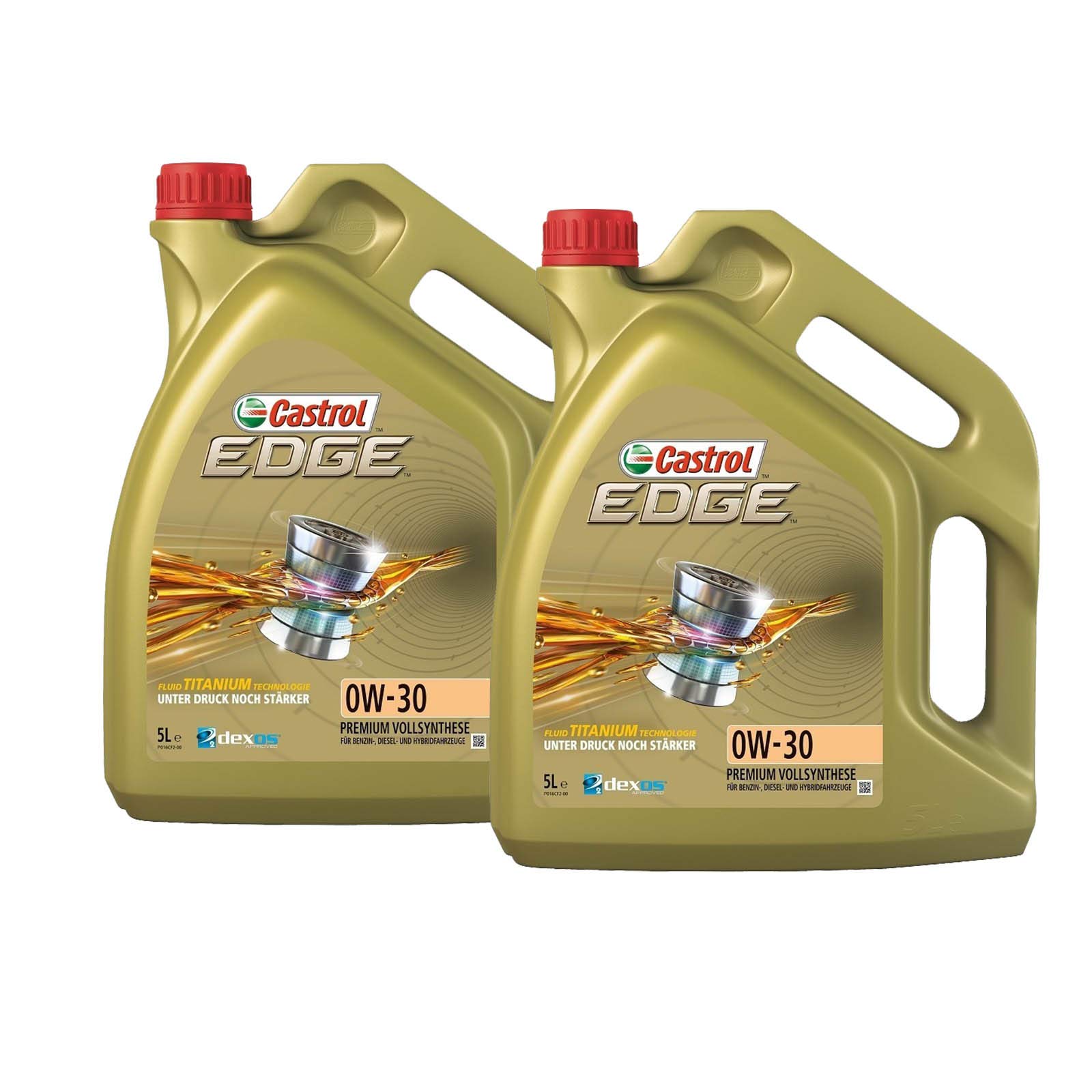 Motorenöl 0W-30 Edge Titanium FST [2x 5 L] von Castrol (SET1533DD10L) Öl Schmierung Motorenöl von Castrol Bundle