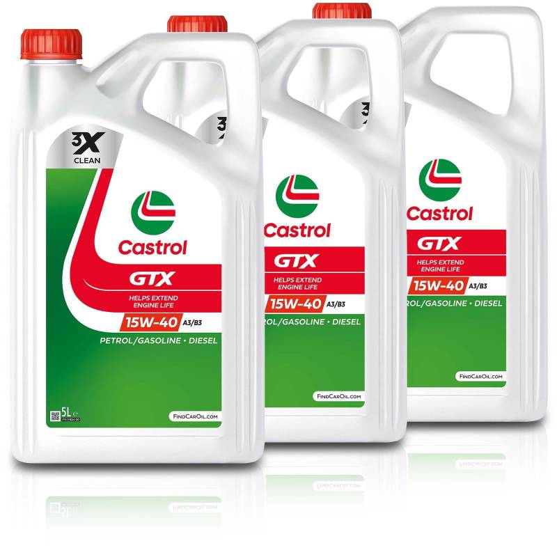 CASTROL 15 L GTX 15W-40 A3/B3 von Castrol Bundle