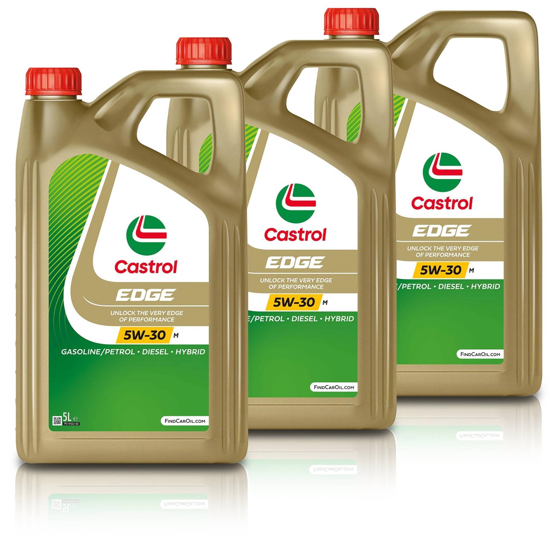 Motorenöl 5W-30 EDGE M C3 [3x 5 L] von Castrol (SET15BF6C15L) Öl Schmierung Motorenöl von Castrol Bundle