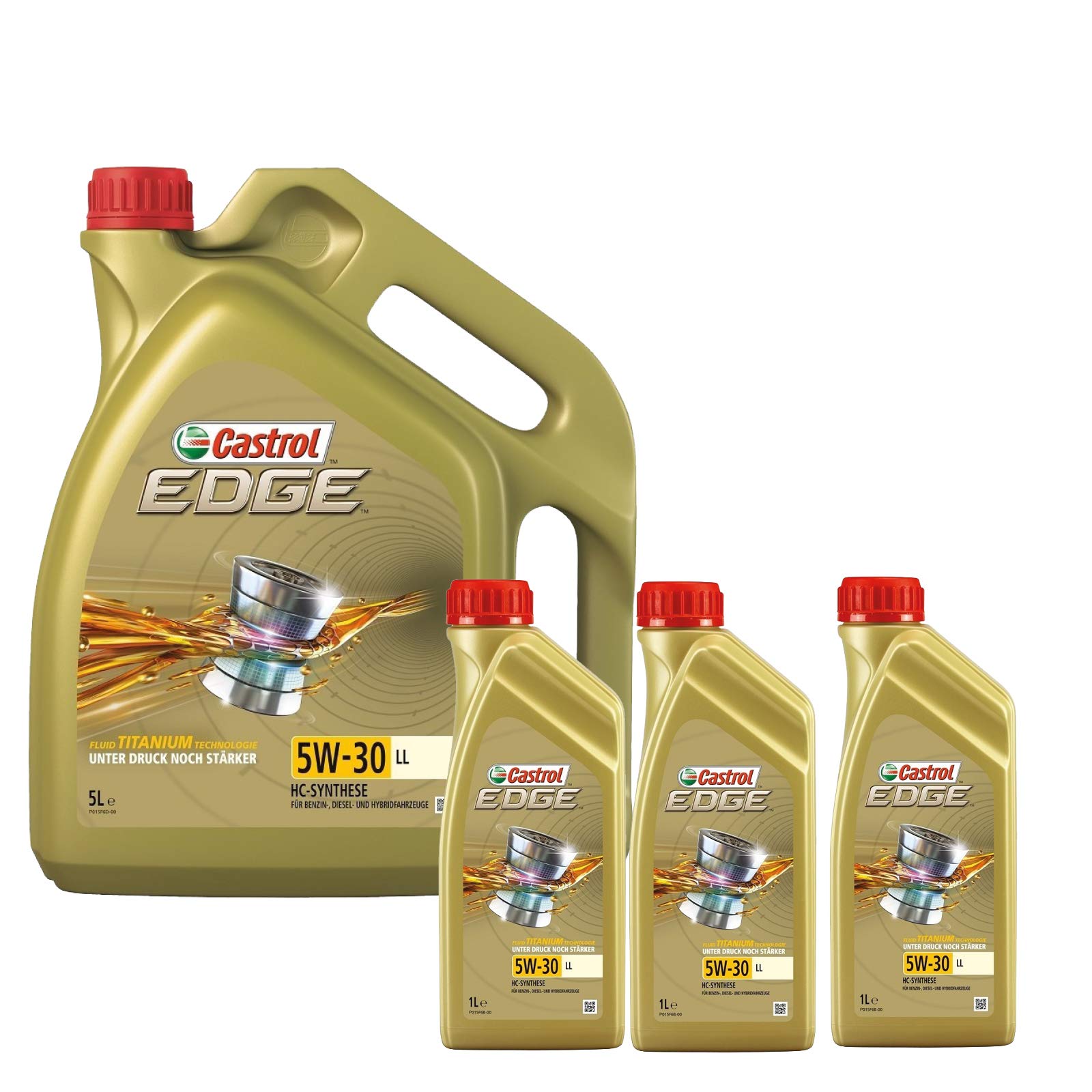 Motorenöl 5W-30 Edge Titanium C3 [8 L] von Castrol (SET1552FD8L) Öl Schmierung Motorenöl von Castrol Bundle